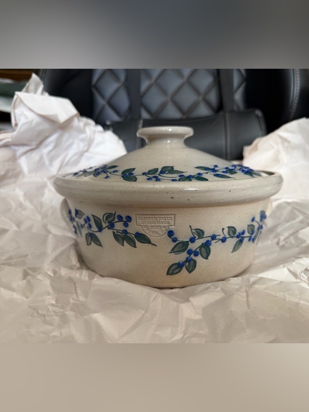 Salmon Falls Stoneware Covered Casserole